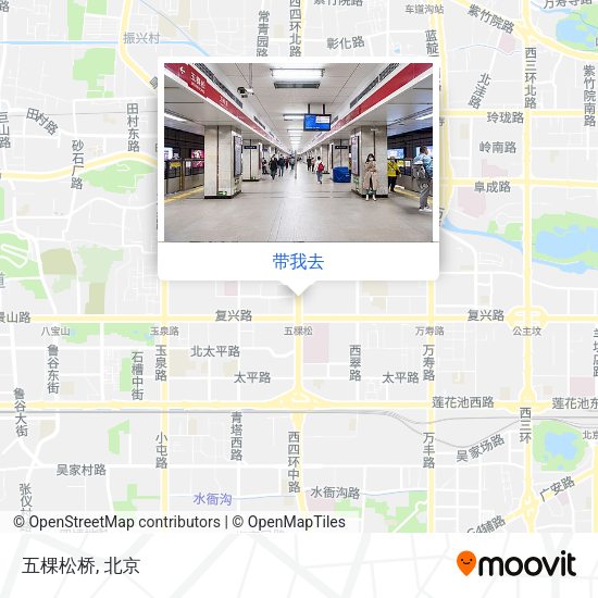 五棵松桥地图