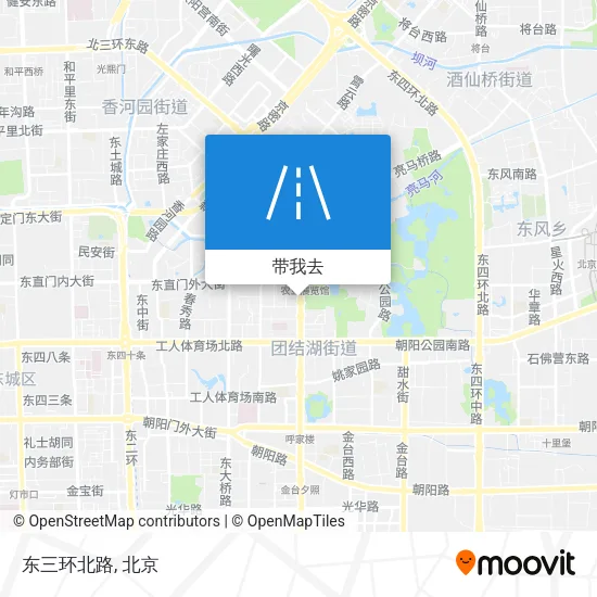 东三环北路地图