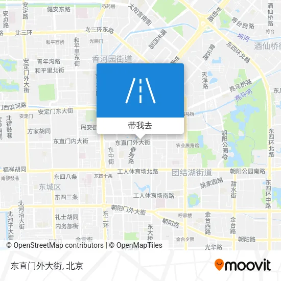 东直门外大街地图