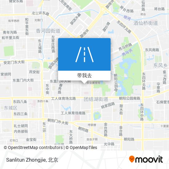 Sanlitun Zhongjie地图