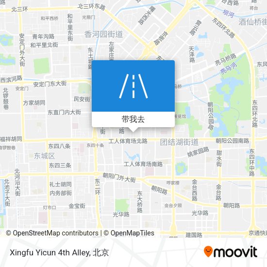 Xingfu Yicun 4th Alley地图