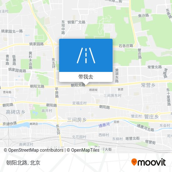 朝阳北路地图