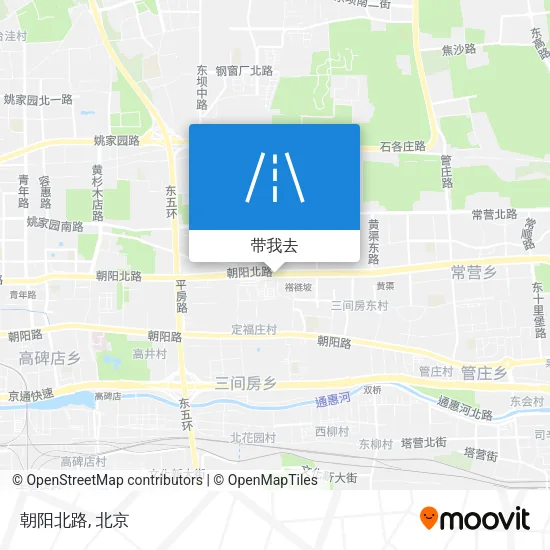 朝阳北路地图