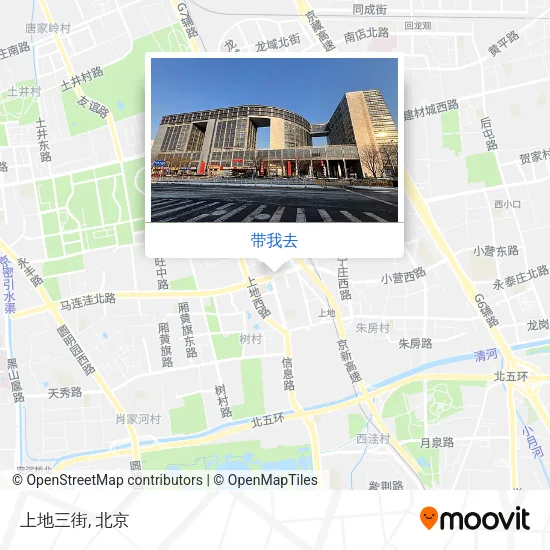 上地三街地图