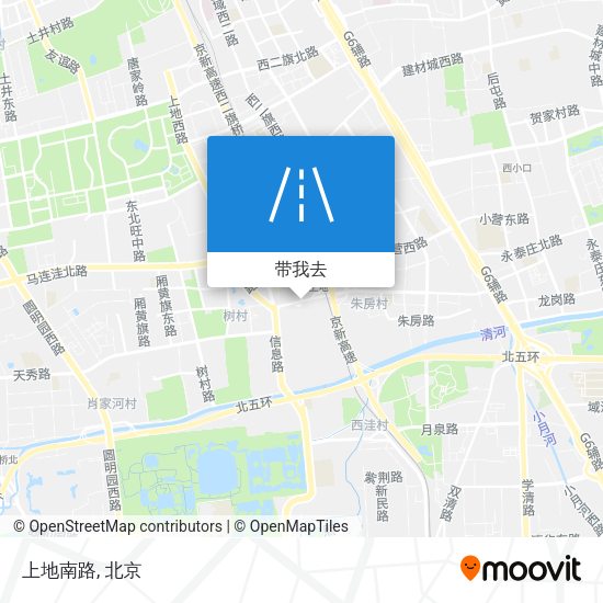 上地南路地图