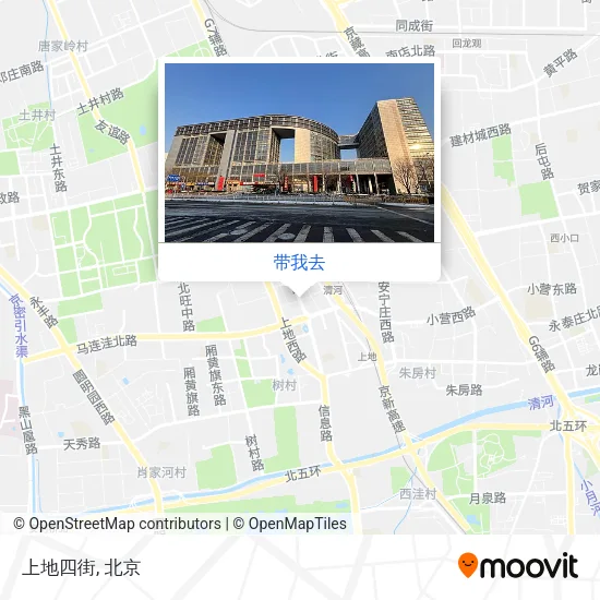 上地四街地图