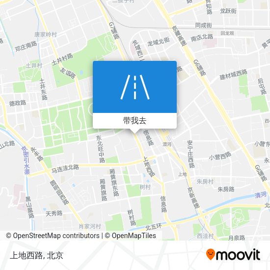 上地西路地图