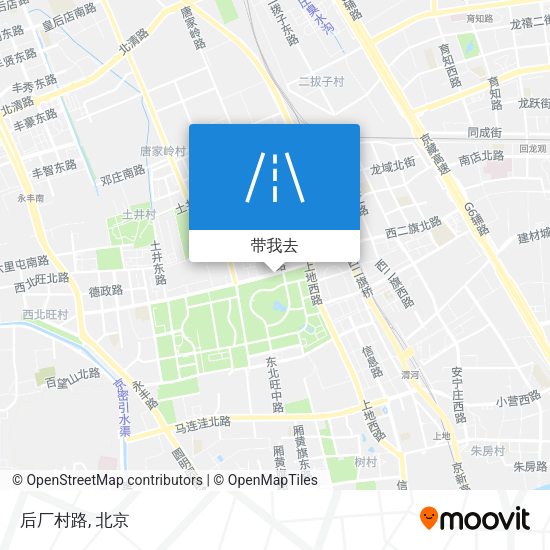 后厂村路地图
