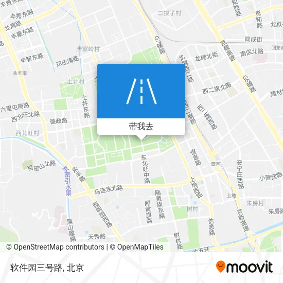 软件园三号路地图