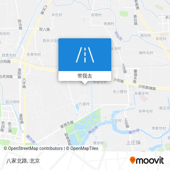 八家北路地图
