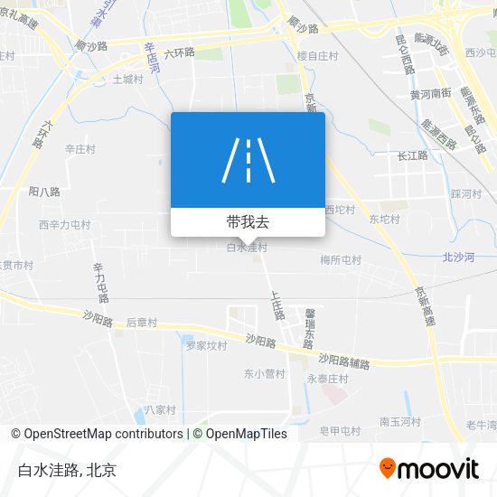 白水洼路地图