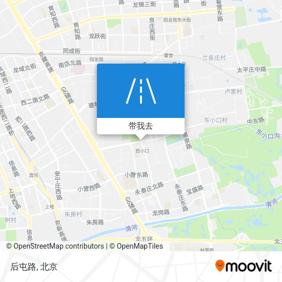 后屯路地图