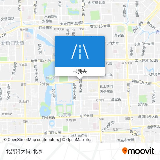 北河沿大街地图