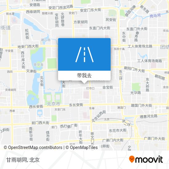 甘雨胡同地图