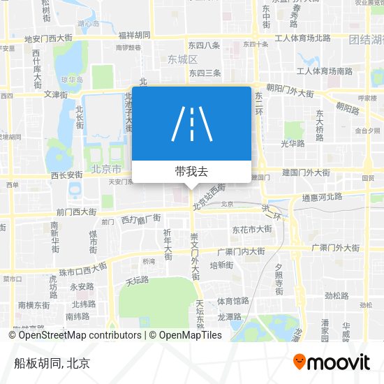 船板胡同地图