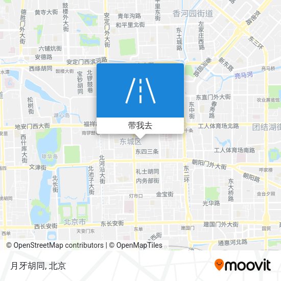 月牙胡同地图