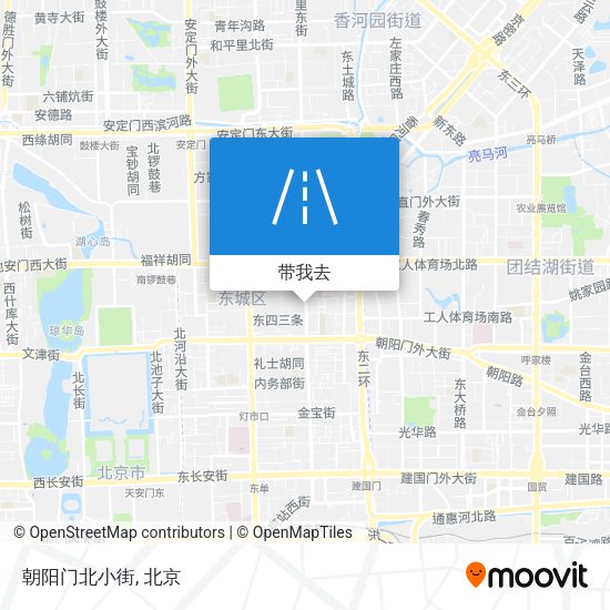 朝阳门北小街地图