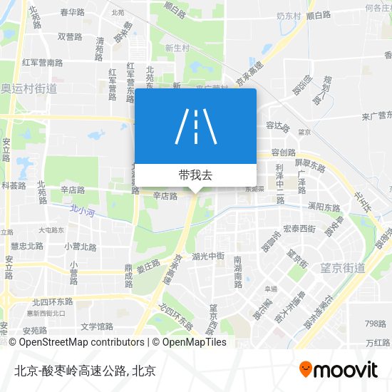 北京-酸枣岭高速公路地图