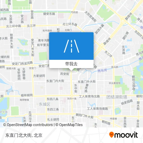 东直门北大街地图