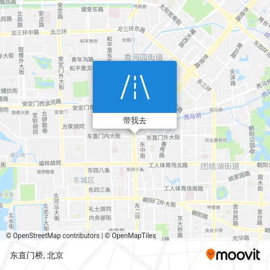 东直门桥地图