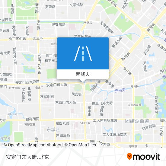 安定门东大街地图
