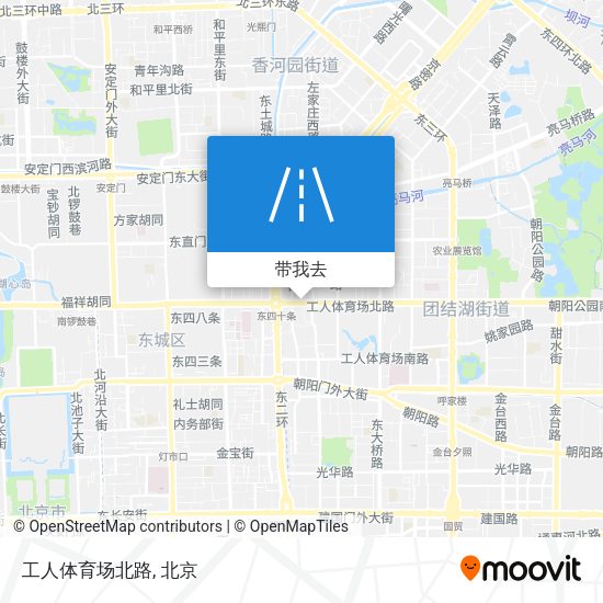工人体育场北路地图