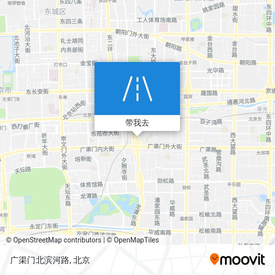 广渠门北滨河路地图