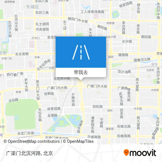广渠门北滨河路地图