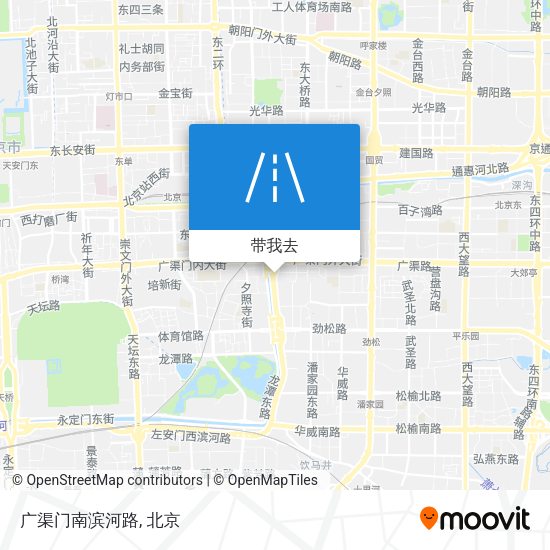 广渠门南滨河路地图