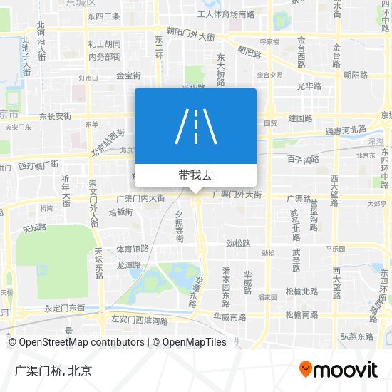 广渠门桥地图