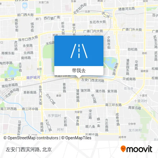 左安门西滨河路地图