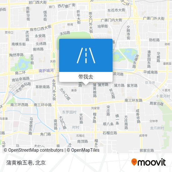 蒲黄榆五巷地图
