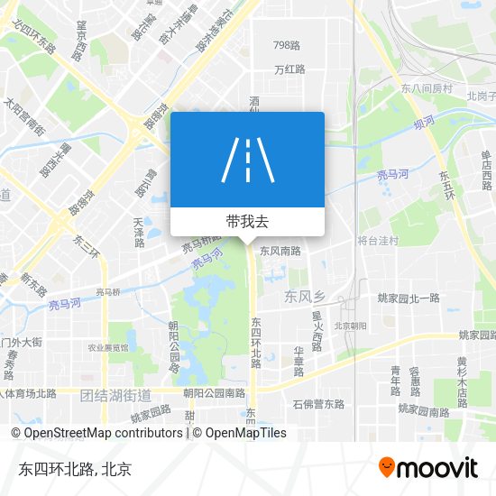 东四环北路地图