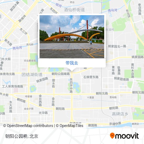 朝阳公园桥地图