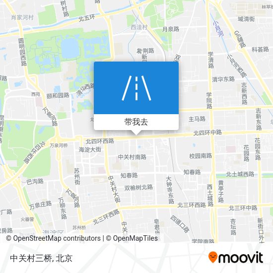 中关村三桥地图