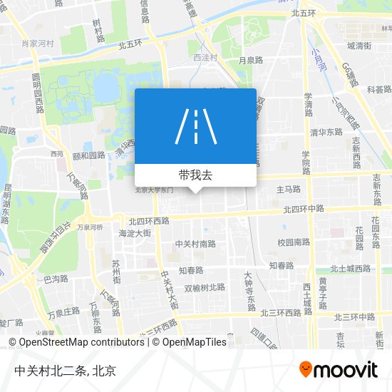 中关村北二条地图