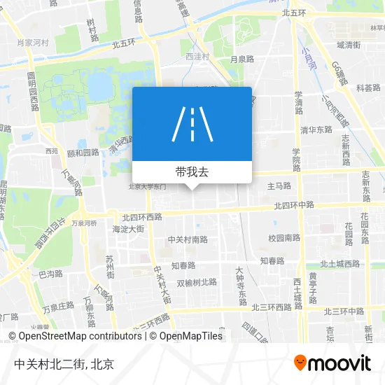 中关村北二街地图