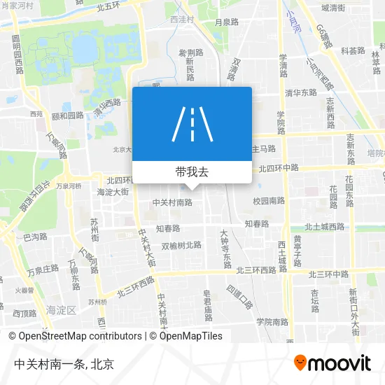中关村南一条地图