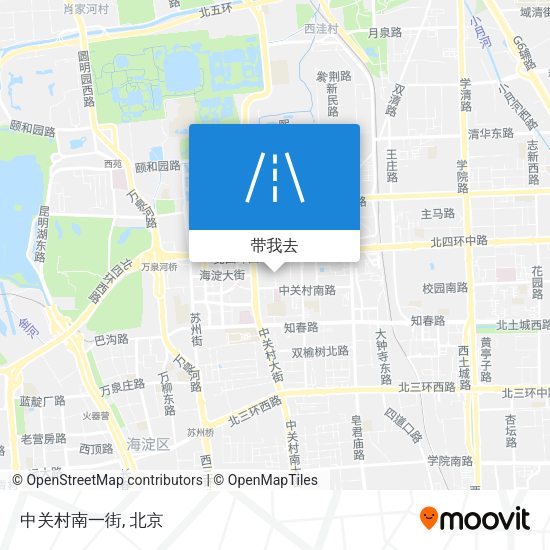中关村南一街地图