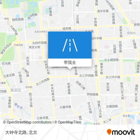 大钟寺北路地图