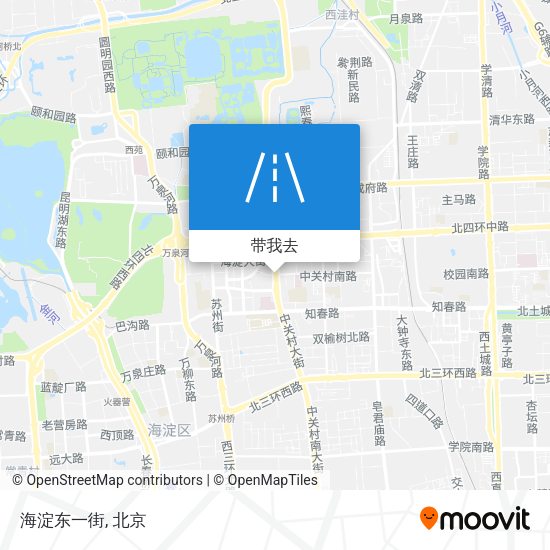 海淀东一街地图