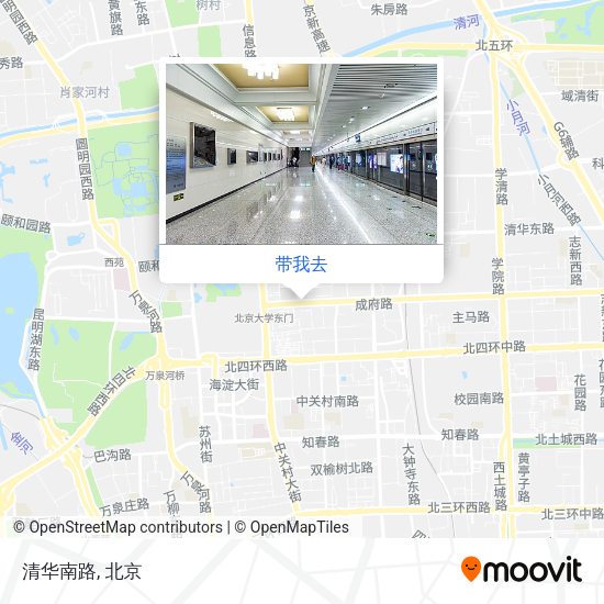 清华南路地图