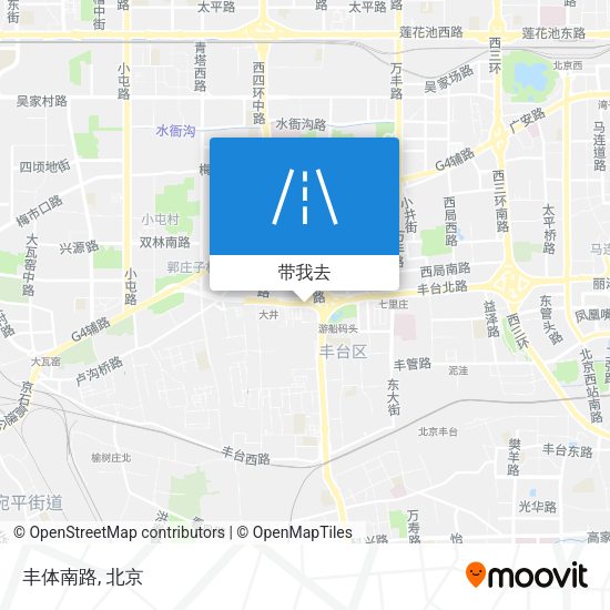 丰体南路地图