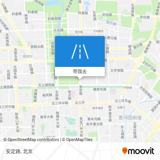 安定路地图