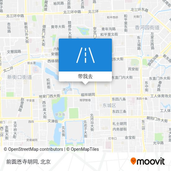 前圆恩寺胡同地图