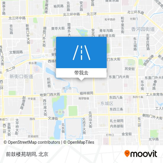 前鼓楼苑胡同地图