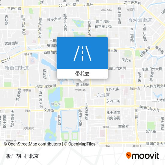 板厂胡同地图