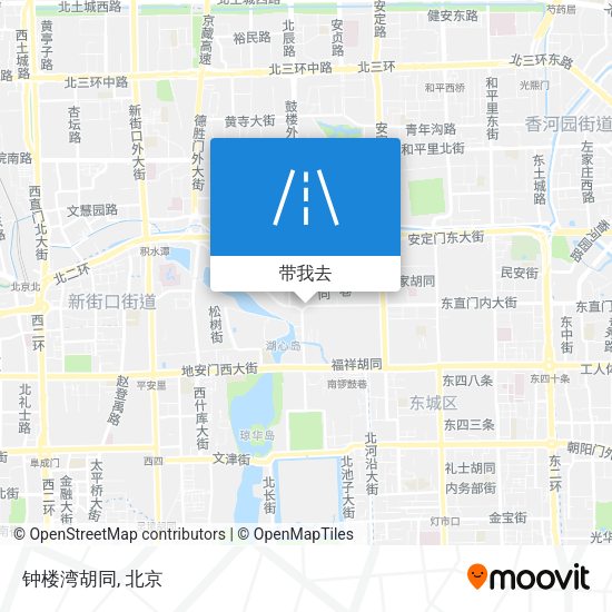 钟楼湾胡同地图