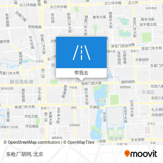 东枪厂胡同地图