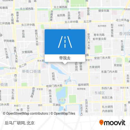 后马厂胡同地图